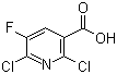 2,6-Dichloro-5-fluoronicotinic acid molecular structure (CAS 82671-06-5)
