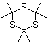 结构式 CAS# 828-26-2, 三硫丙酮; 2,2,4,4,6,6-六甲基-1,3,5-三噻烷