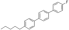 4-氟-4''-戊基-1,1':4',1''-三联苯分子结构 (CAS 82832-63-1)