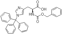 N-[(Phenylmethoxy)carbonyl]-1-(triphenylmethyl)-L-histidine molecular structure (CAS 82882-71-1)