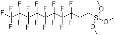 1H,1H,2H,2H-Perfluorodecyltrimethoxysilane molecular structure (CAS 83048-65-1)