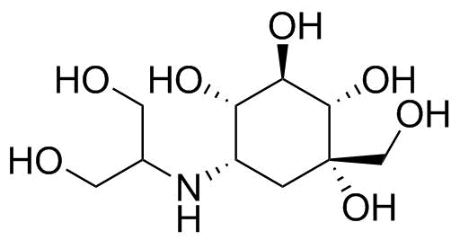Voglibose molecular structure (CAS 83480-29-9)