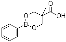 5-Methyl-2-phenyl-1,3,2-dioxaborinane-5-carboxylic acid molecular structure (CAS 839720-60-4)