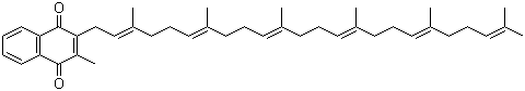 Vitamin K2 molecular structure (CAS 84-81-1)