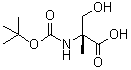 N-[(1,1-Dimethylethoxy)carbonyl]-2-methyl-D-serine molecular structure (CAS 84311-18-2)
