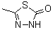 5-甲基-3H-1,3,4-噻二唑-2-酮分子结构 (CAS 84352-65-8)