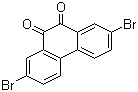 2,7-Dibromo-9,10-phenanthrenedione molecular structure (CAS 84405-44-7)