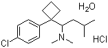 Sibutramine hydrochloride molecular structure (CAS 84485-00-7)