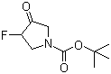 1-Boc-3-fluoro-4-pyrrolidinone molecular structure (CAS 845894-03-3)