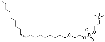 (17Z)-4-Hydroxy-N,N,N-trimethyl-3,5,8-trioxa-4-phosphahexacos-17-en-1-aminium inner salt 4-oxide molecular structure (CAS 84601-19-4)