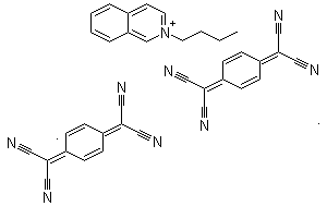 N-Butylisoquinolinium-7,7,8,8-tetracyanoquinodimethane molecular structure (CAS 84632-22-4)