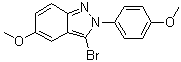 3-Bromo-5-methoxy-2-(4-methoxyphenyl)-2H-indazole molecular structure (CAS 848142-58-5)