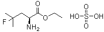 4-氟-L-亮氨酸乙酯硫酸盐分子结构 (CAS 848949-85-9)