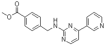 4-[[[4-(3-Pyridinyl)-2-pyrimidinyl]amino]methyl]benzoic acid methyl ester molecular structure (CAS 849235-67-2)