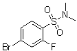4-Bromo-2-fluoro-N,N-dimethylbenzenesulfonamide molecular structure (CAS 849357-53-5)