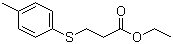 Ethyl 3-[(4-methylphenyl)thio]propanoate molecular structure (CAS 85169-05-7)
