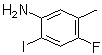 4-Fluoro-2-iodo-5-methylbenzenamine molecular structure (CAS 85233-15-4)