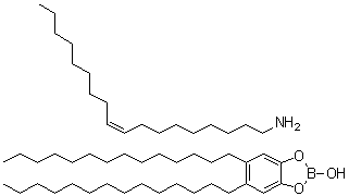 2-Hydroxy-5,6-ditetradecyl-1,3,2-benzodioxaborole compd. with (Z)-9-octadecen-1-amine (1:1) molecular structure (CAS 85252-28-4)