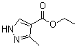 3-Methyl-1H-pyrazole-4-carboxylic acid ethyl ester molecular structure (CAS 85290-78-4)