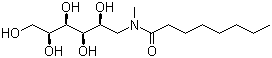 N-Octanoyl-N-methylglucamine molecular structure (CAS 85316-98-9)