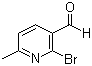 结构式 CAS# 853179-74-5, 2-溴-6-甲基吡啶-3-甲醛