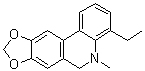 4-乙基-5,6-二氢-5-甲基[1,3]二氧杂环戊烯并[4,5-j]菲啶分子结构 (CAS 854847-61-3)