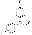 Bis(4-fluorophenyl)methyl(chloromethyl)silane molecular structure (CAS 85491-26-5)