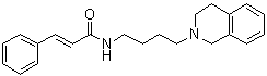 (2E)-N-[4-(3,4-Dihydro-2(1H)-isoquinolinyl)butyl]-3-phenyl-2-propenamide molecular structure (CAS 854924-64-4)