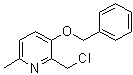 2-(Chloromethyl)-6-methyl-3-(phenylmethoxy)pyridine molecular structure (CAS 856842-30-3)