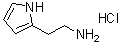 structure of CAS# 857418-70-3, 1H-Pyrrole-2-ethanamine hydrochloride