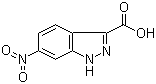 结构式 CAS# 857801-97-9, 6-硝基-3-吲唑羧酸