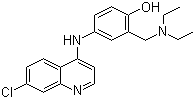 Amodiaquine molecular structure (CAS 86-42-0)