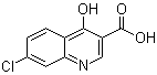 结构式 CAS# 86-47-5, 4-羟基-7-氯-3-喹啉羧酸