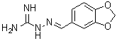 2-(1,3-Benzodioxol-5-ylmethylene)hydrazinecarboximidamide molecular structure (CAS 86044-59-9)