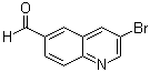 3-Bromo-6-quinolinecarboxaldehyde molecular structure (CAS 860757-84-2)