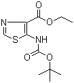 5-[[(tert-Butoxy)carbonyl]amino]-4-thiazolecarboxylic acid ethyl ester molecular structure (CAS 864436-92-0)