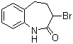 structure of CAS# 86499-96-9, 3-Bromo-2,3,4,5-tetrahydro-2H-benzo[b]azepin-2-one;3-Bromo-1,3,4,5-tetrahdro-2H-benzazepin-2-one; 3-Bromobenzocaprolactam