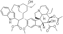 Vinblastine molecular structure (CAS 865-21-4)