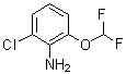 6-Chloro-2-(difluoromethoxy)aniline molecular structure (CAS 865149-76-4)