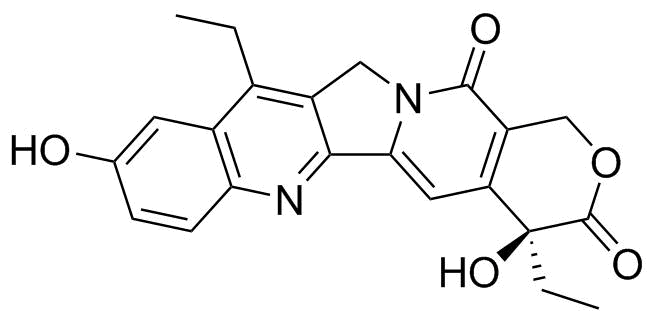 7-Ethyl-10-hydroxycamptothecin molecular structure (CAS 86639-52-3)