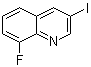 结构式 CAS# 866782-59-4, 8-氟-3-碘喹啉