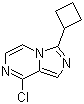 结构式 CAS# 867166-09-4, 8-氯-3-环丁基咪唑并[1,5-a]吡嗪