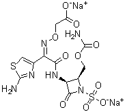 Carumonam disodium salt molecular structure (CAS 86832-68-0)