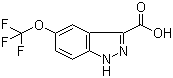 结构式 CAS# 869782-94-5, 5-三氟甲氧基吲唑-3-羧酸