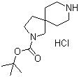 2,8-二氮杂螺[4.5]癸烷-2-羧酸叔丁酯盐酸盐分子结构 (CAS 869976-20-5)