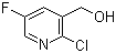 (2-氯-5-氟吡啶-3-基)甲醇分子结构 (CAS 870063-52-8)