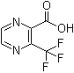 structure of CAS# 870787-06-7, 3-(Trifluoromethyl)-2-pyrazinecarboxylic acid