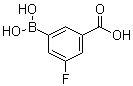 3-Borono-5-fluoro-benzoic acid molecular structure (CAS 871329-84-9)