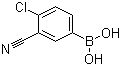 4-Chloro-3-cyanophenylboronic acid molecular structure (CAS 871332-95-5)