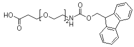 1-(9H-Fluoren-9-yl)-3-oxo-2,7,10-trioxa-4-azatridecan-13-oic acid molecular structure (CAS 872679-70-4)
